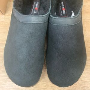Haflinger Siberia Black Clog, Size 41(eur)/10 (US)